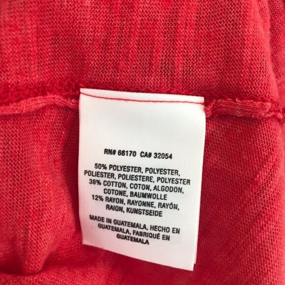 MAEVE Knotted Tank Top‎ Sleeveless Side Tie Burnout Anthro Faded Red XS New - Picture 6 of 7